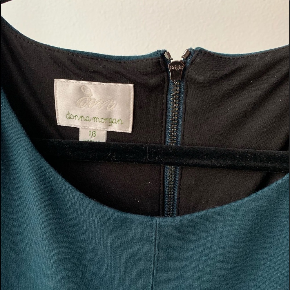 Donna Morgan Green Patent Leather Dress - Picture 2 of 3